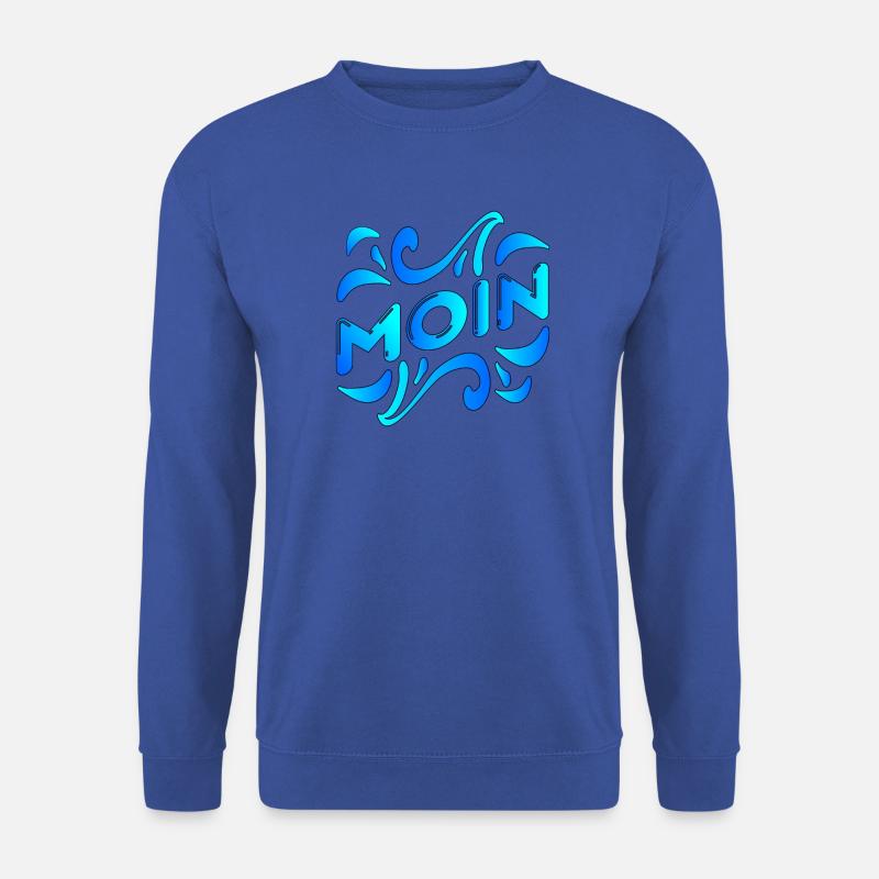 SCHRIFTZUG MOIN ELBE WELLEN - Unisex Pullover - Royalblau