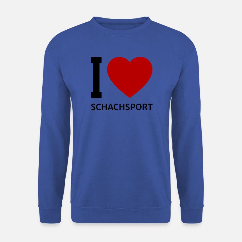 I love SCHACHSPORT - Unisex Pullover - Royalblau