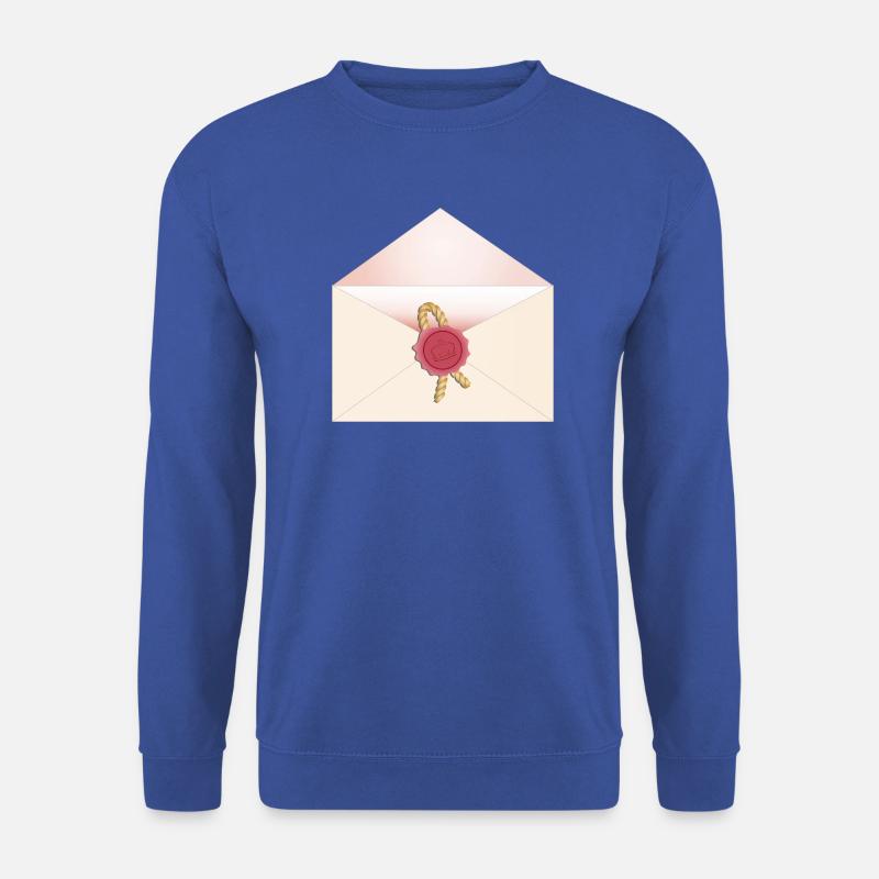 opened envelope with seal - Unisex Sweatshirt - royal blue