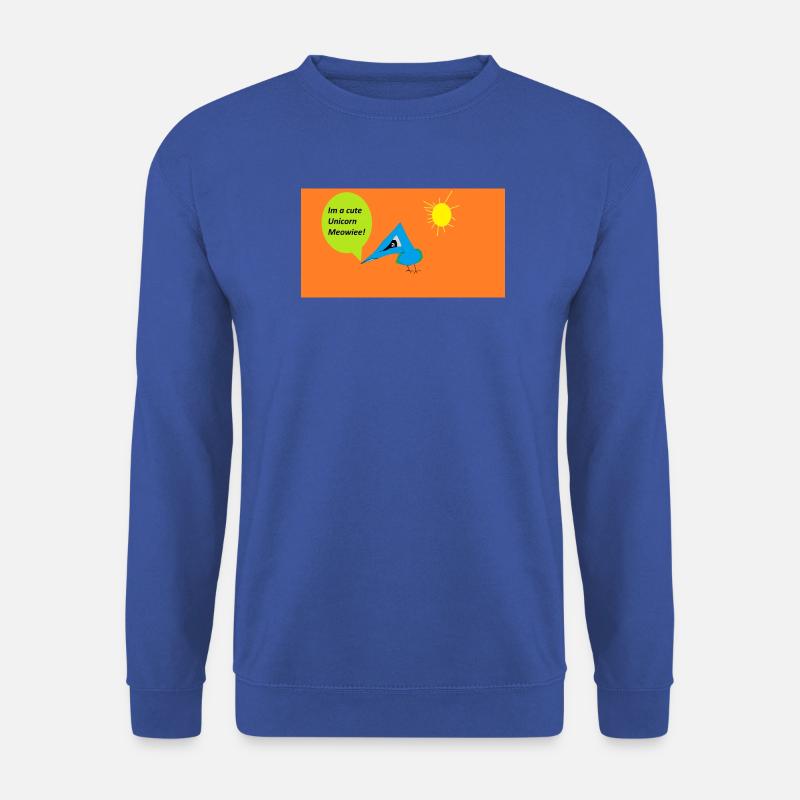 Vogel mit Einhorn-Sprechblase - Unisex Pullover - Royalblau