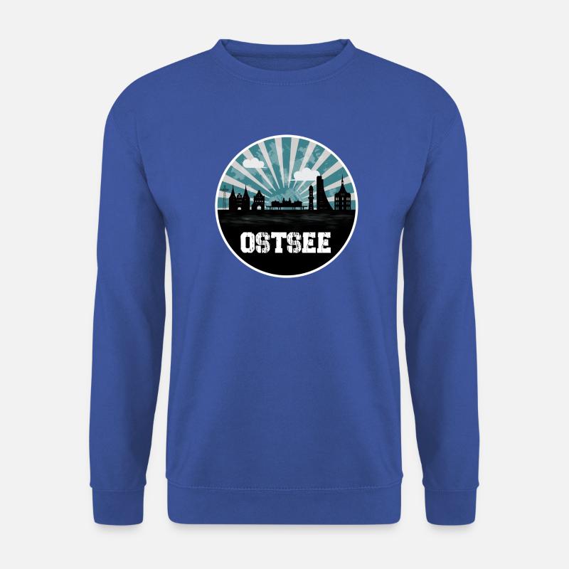 Ostsee Blue Hour Skyline - Unisex Pullover - Royalblau