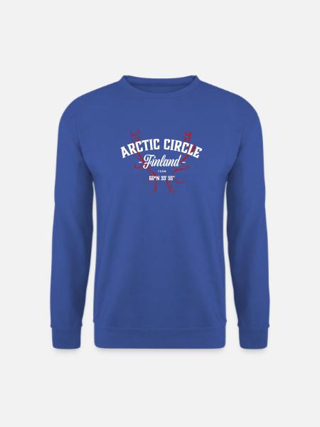 Finland - Arctic Circle - Unisex Pullover - Royalblau