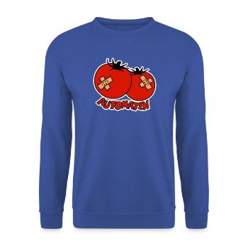 Automaten - Unisex Pullover - Royalblau - Vorne - Alina (178cm) & Michal (187cm)