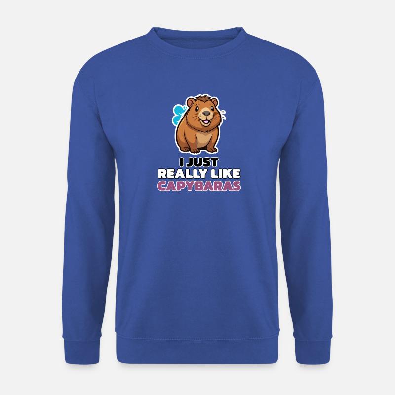 I JUST REALLY LIKE CAPYBARAS - Unisex Sweatshirt - royal blue