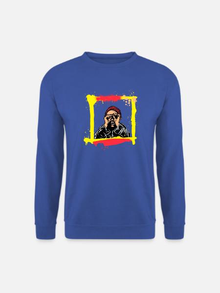 Kopfblick Graffiti-Porträt - Unisex Pullover - Royalblau