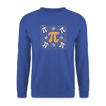 Pi-Tag - Glücklicher Pi-Tag - Unisex Pullover - Royalblau - Vorne - Alina (178cm) & Michal (187cm)