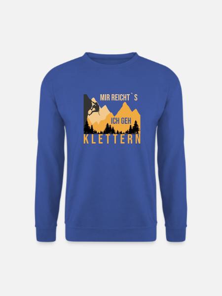 Mir Reicht`s, ich geh Klettern - Unisex Pullover - Royalblau