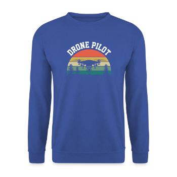 Drohnen-Pilot - Unisex Pullover - Royalblau - Vorne - Alina (178cm) & Michal (187cm)