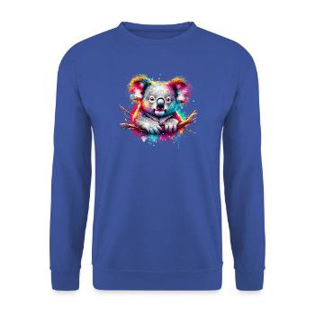 Koala - Sweat-shirt Unisexe - bleu royal - Devant - Alina (178cm) & Michal (187cm)