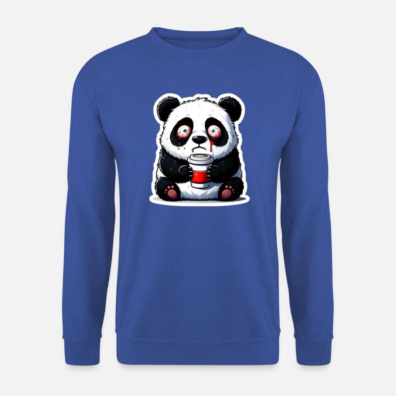 Caffeine Panda - Unisex Sweatshirt - royal blue