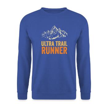 Ultra-Trailrunner - Unisex Pullover - Royalblau - Vorne - Alina (178cm) & Michal (187cm)