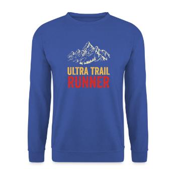 Ultra-Trailrunner - Unisex Pullover - Royalblau - Vorne - Alina (178cm) & Michal (187cm)