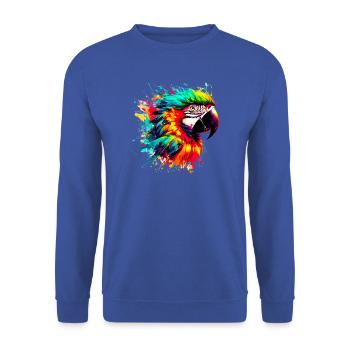 Parrot - Unisex Sweatshirt - royal blue - Front - Alina (178cm) & Michal (187cm)