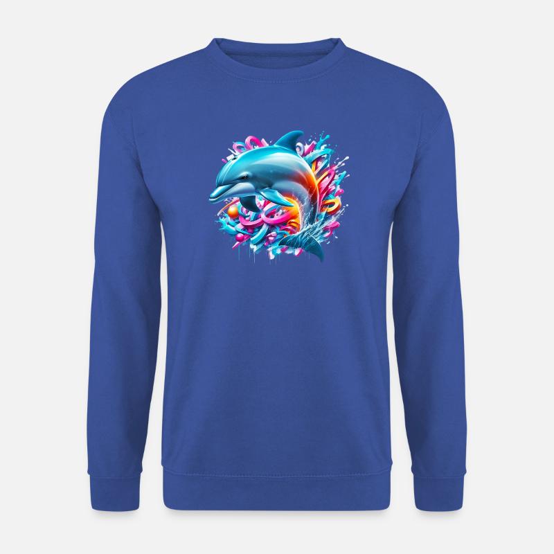 Delfin - Unisex Pullover - Royalblau