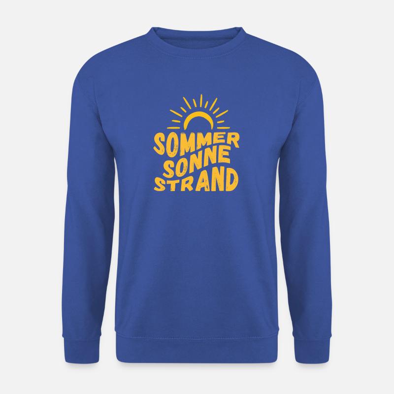 Sommer Sonne Strand und Meer - Unisex Pullover - Royalblau