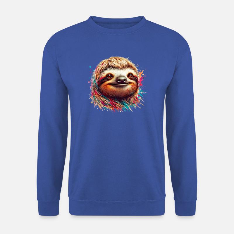 Faultier - Unisex Pullover - Royalblau