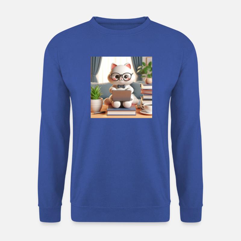 3D Computer Cat - Unisex Sweatshirt - royal blue