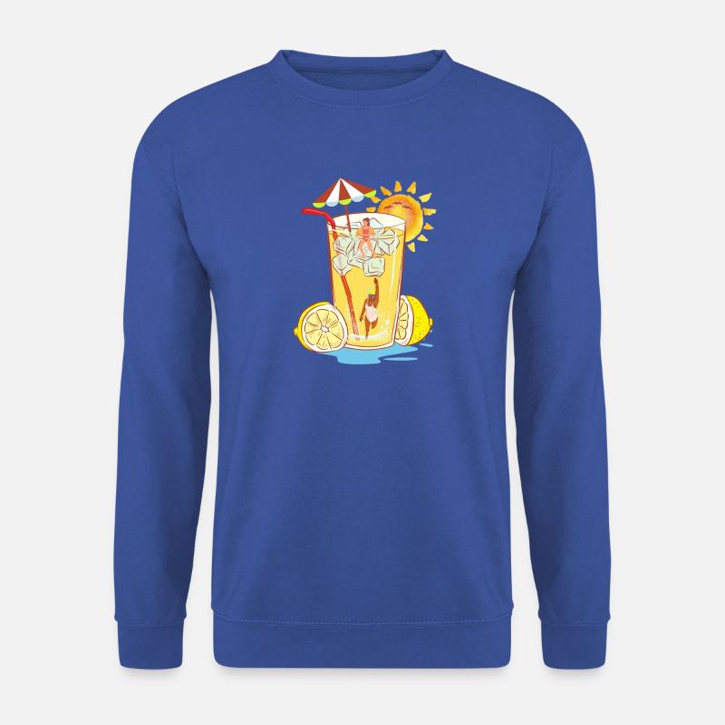Erfrischender Zitronen-Relax-Design - Unisex Pullover - Royalblau
