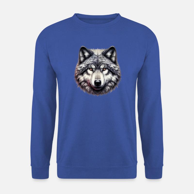 Wolf - Unisex Pullover - Royalblau