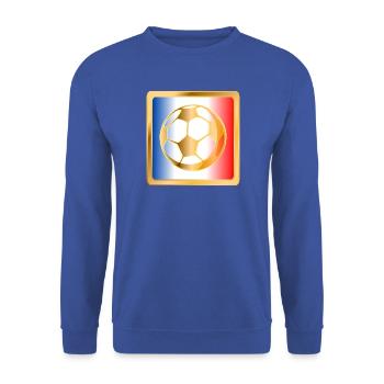 Fußball Flagge Frankreich Europa - Unisex Pullover - Royalblau - Vorne - Alina (178cm) & Michal (187cm)