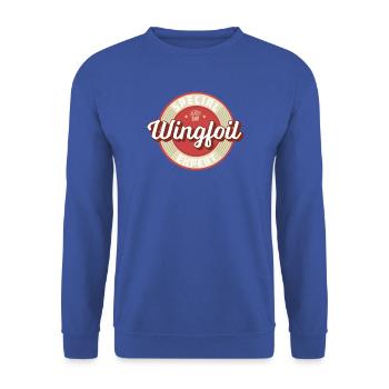 Wingfoil Label - Unisex Pullover - Royalblau - Vorne - Alina (178cm) & Michal (187cm)