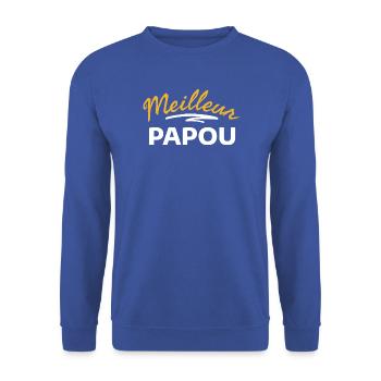 Grafikdesign Lebendige Natur - Unisex Pullover - Royalblau - Vorne - Alina (178cm) & Michal (187cm)