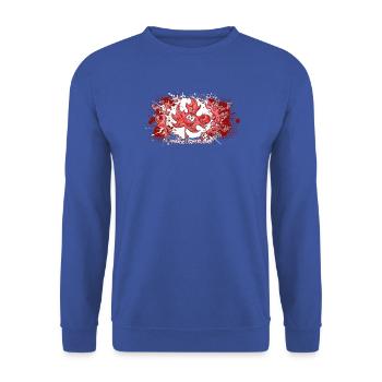 canada love - Unisex Pullover - Royalblau - Vorne - Alina (178cm) & Michal (187cm)