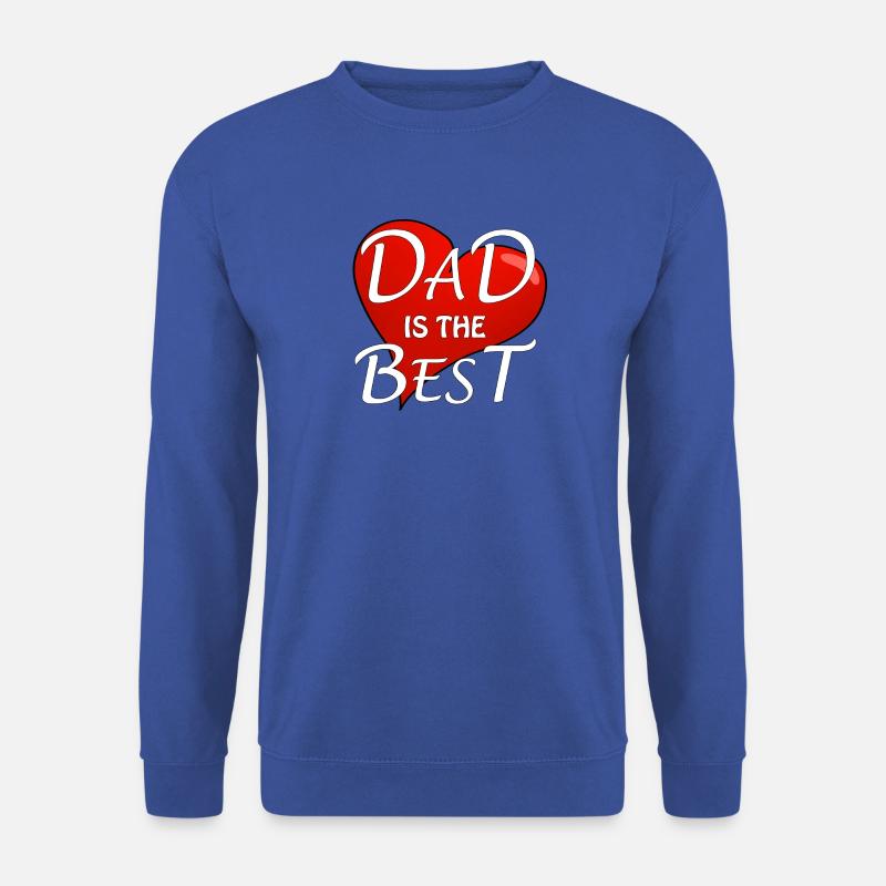 DAD IS THE BEST - Unisex Pullover - Royalblau