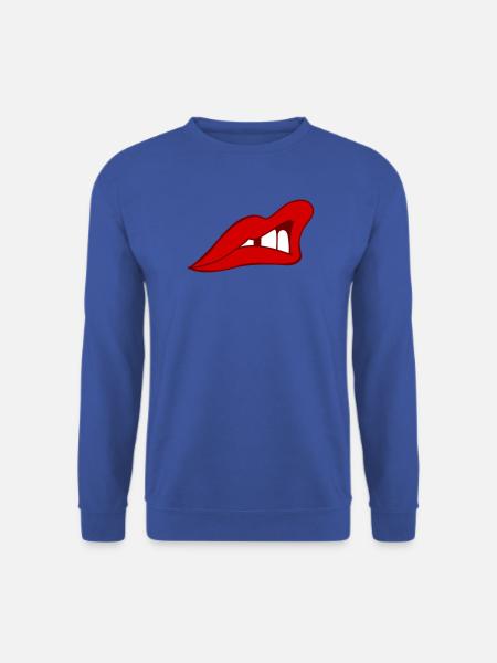 Rote Lippen - Unisex Pullover - Royalblau