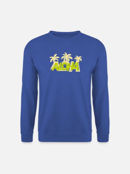 Aloha & Palmen - Unisex Pullover - Royalblau