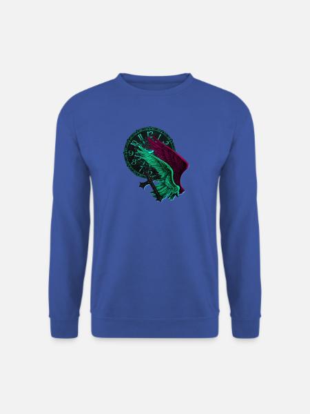 Engelflügel Neon uhren - Unisex Pullover - Royalblau
