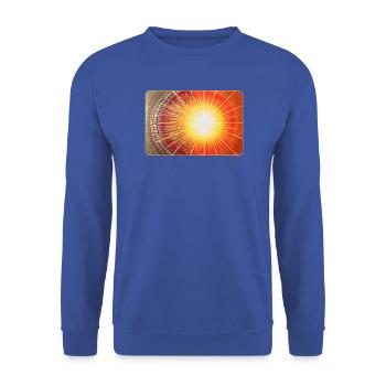 Sternentor Auflösung der alten Matrix Sonja Ariel - Unisex Pullover - Royalblau - Vorne - Alina (178cm) & Michal (187cm)
