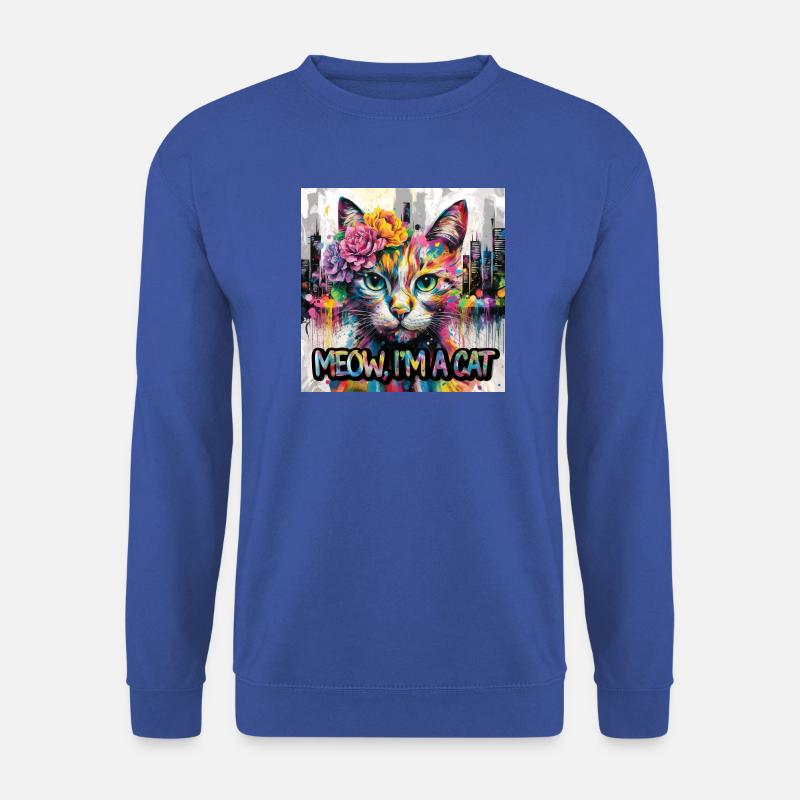 Artful Cat Version 2 - Unisex Sweatshirt - royal blue