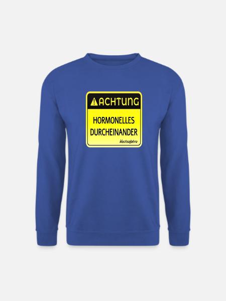 WECHSELJAHRE MENOPAUSE - ACHTUNG HORMONE - Unisex Pullover - Royalblau