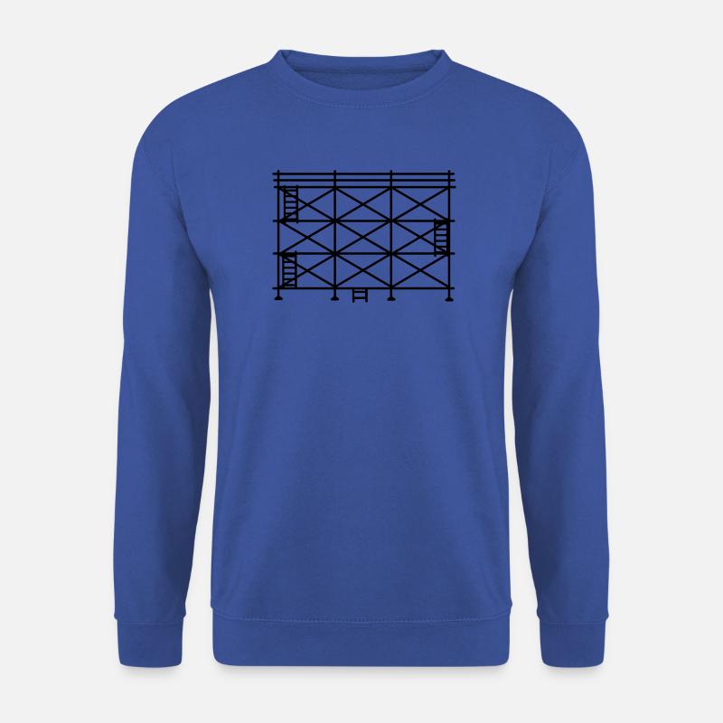 Silhouette d’échafaudage, échafaudage de construction - Sweat-shirt Unisexe - bleu royal