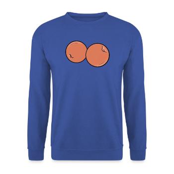 Délicieux fruit pêche - Sweat-shirt Unisexe - bleu royal - Devant - Alina (178cm) & Michal (187cm)