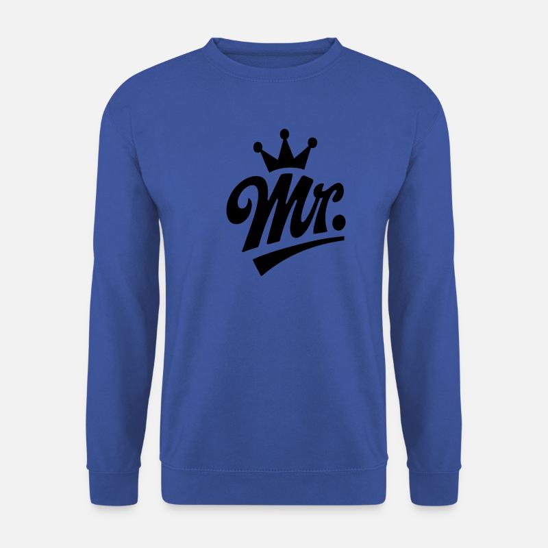 Mr. & Krone, customizable - Unisex Sweatshirt - royal blue