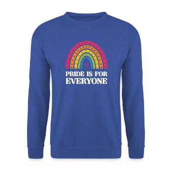 LGBT Pride Month - Pride ist für alle da - Unisex Pullover - Royalblau - Vorne - Alina (178cm) & Michal (187cm)