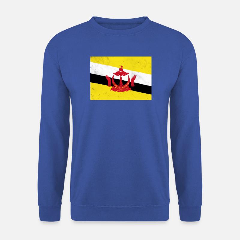 Flagge von Brunei - Unisex Pullover - Royalblau