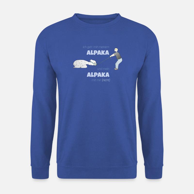 Alpakawanderung - Unisex Pullover - Royalblau