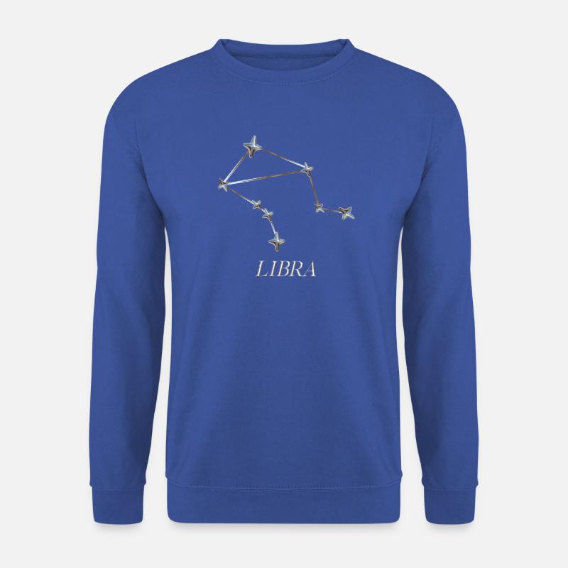 Libra Constellation – Silver Minimal Constellation - Unisex Sweatshirt - royal blue