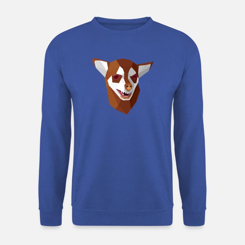 Geometrisch ängstlicher Chihuahua - Unisex Pullover - Royalblau