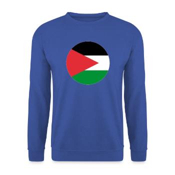 Palästinensische Luftwaffe - Unisex Pullover - Royalblau - Vorne - Alina (178cm) & Michal (187cm)