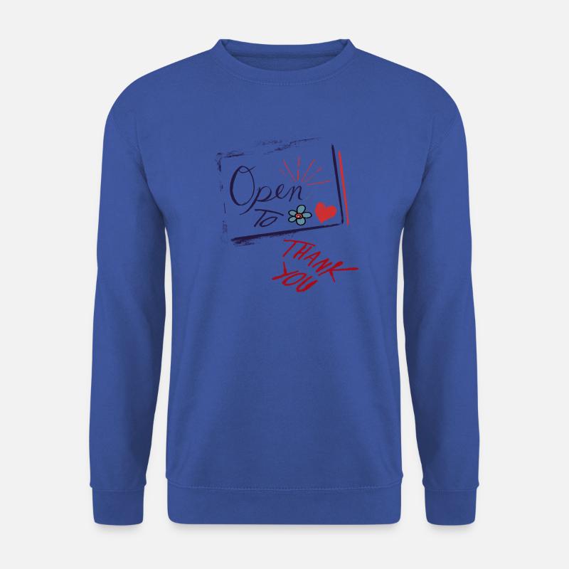 Danke Thank you - Unisex Pullover - Royalblau