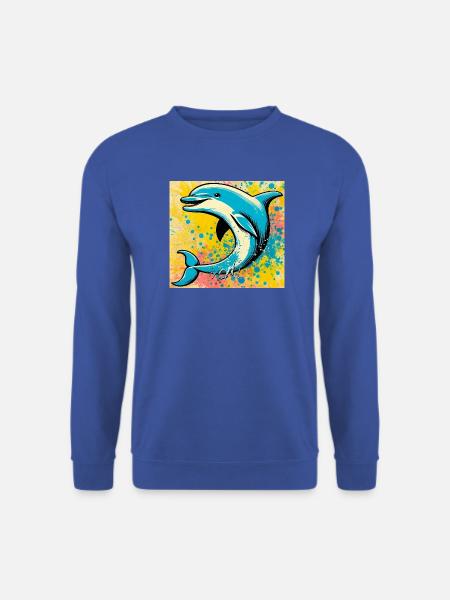 Delfin - Unisex Pullover - Royalblau