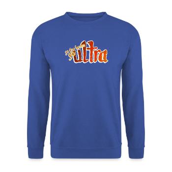 Go For Broke Go Ultra - Unisex Pullover - Royalblau - Vorne - Alina (178cm) & Michal (187cm)