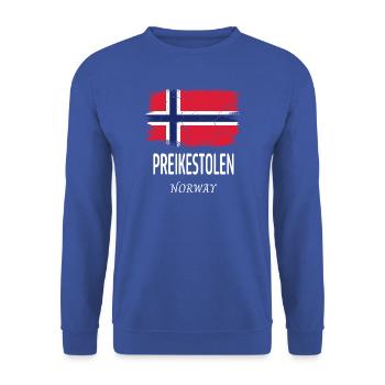 Preikestolen - Unisex Pullover - Royalblau - Vorne - Alina (178cm) & Michal (187cm)