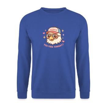 Du bist heute Abend frei, Adler, 4. Juli - Unisex Pullover - Royalblau - Vorne - Alina (178cm) & Michal (187cm)