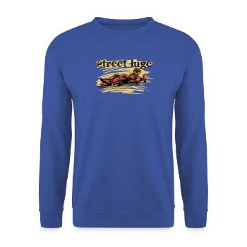Street luge - Unisex Pullover - Royalblau - Vorne - Alina (178cm) & Michal (187cm)