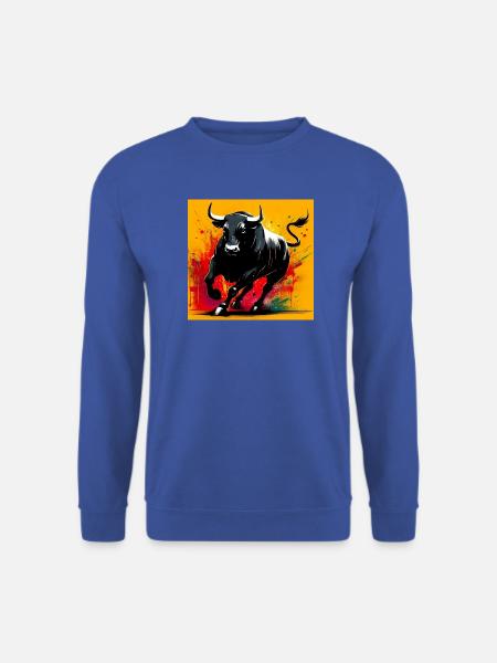 Stier - Unisex Pullover - Royalblau